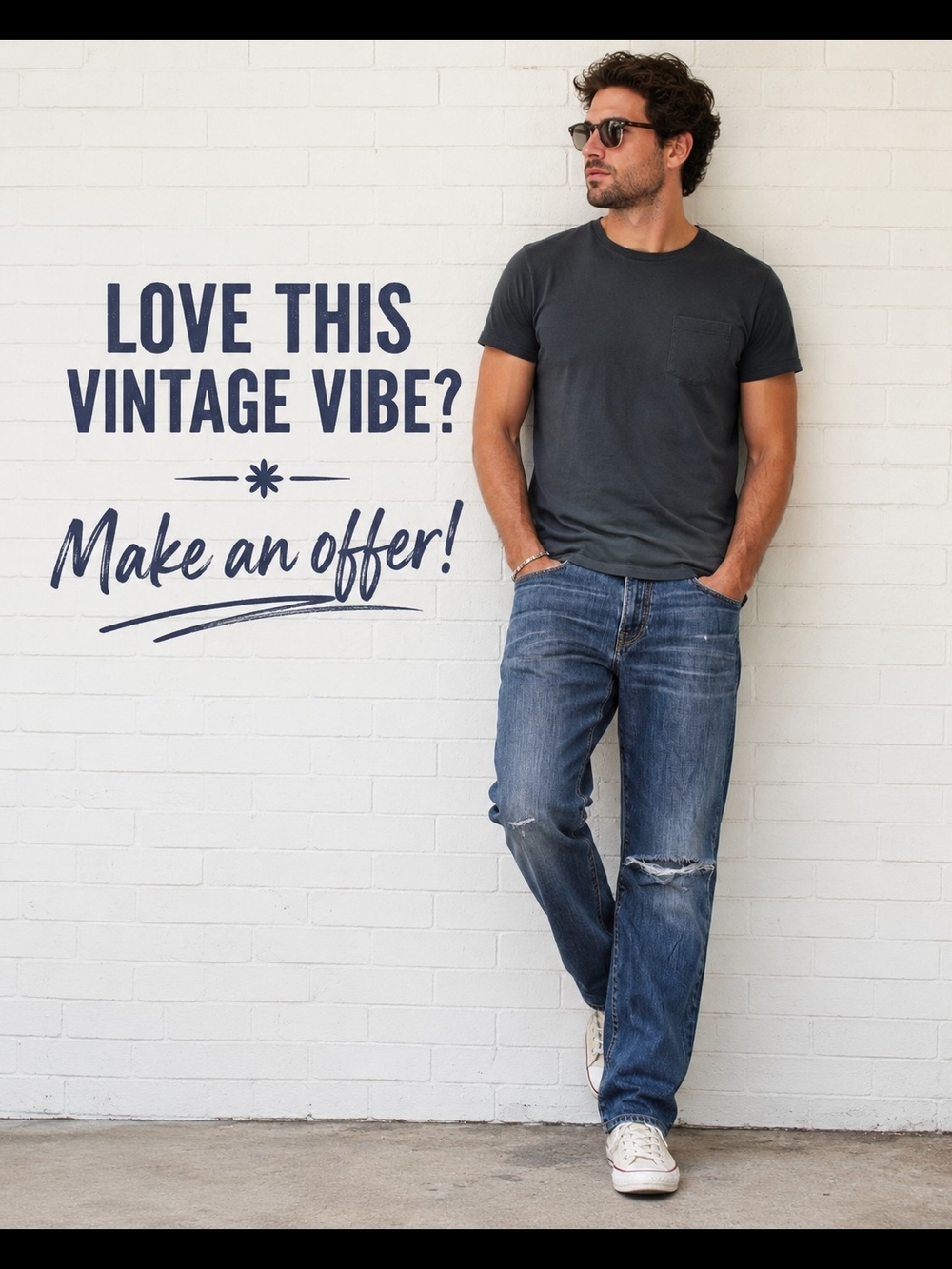 Lucky Brand 363 Vintage Straight Distressed Jeans Mens 33x32 Medium Wash